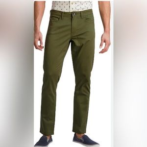 New Ben Sherman Slim Fit Camouflage Green Pants BS33WB008 Size 30 X 32
